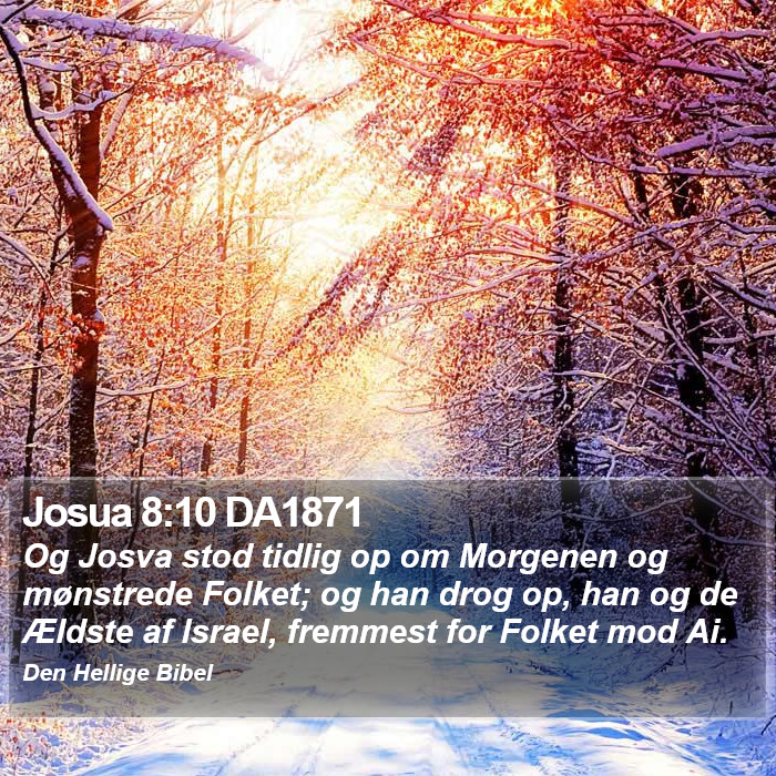 Josua 8:10 DA1871 Bible Study