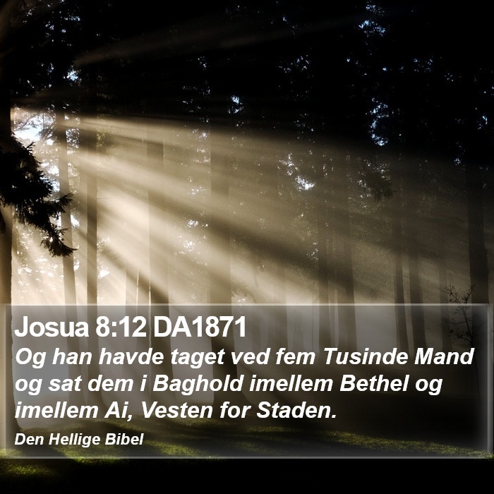 Josua 8:12 DA1871 Bible Study