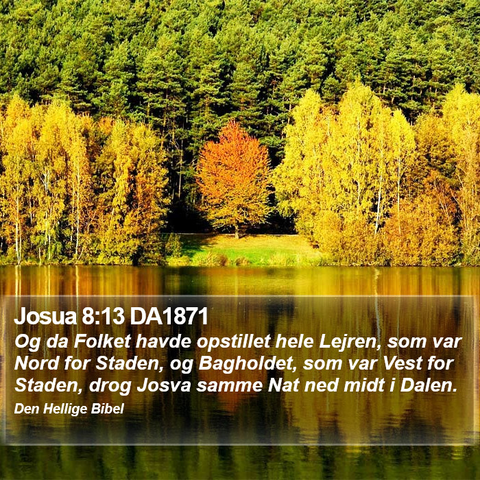 Josua 8:13 DA1871 Bible Study