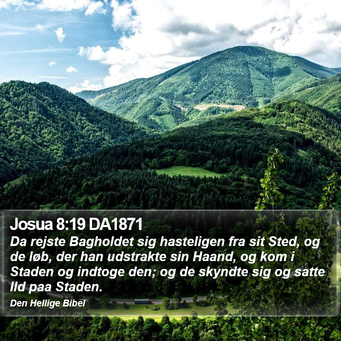 Josua 8:19 DA1871 Bible Study