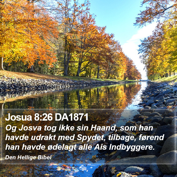 Josua 8:26 DA1871 Bible Study