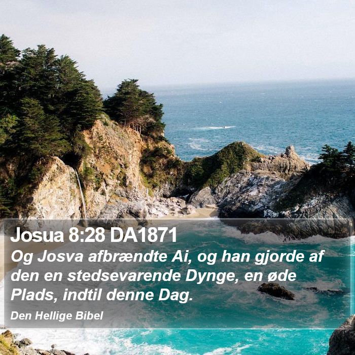 Josua 8:28 DA1871 Bible Study