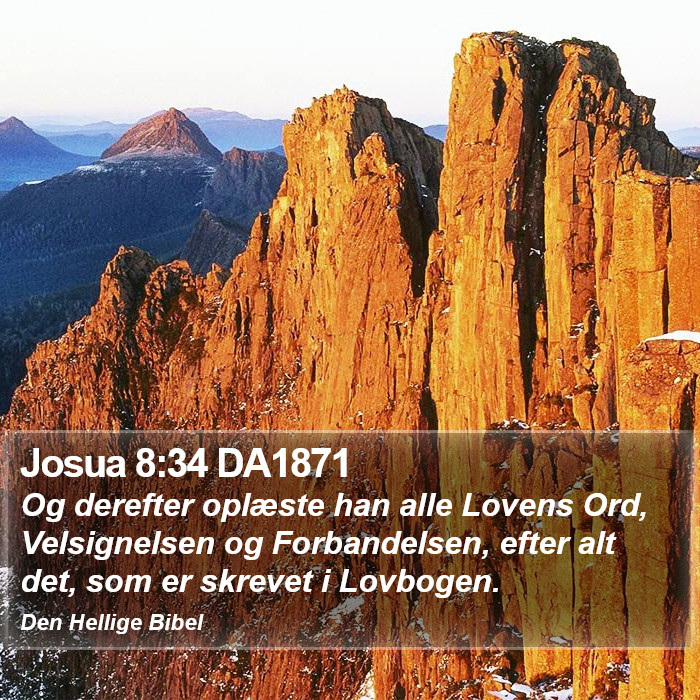 Josua 8:34 DA1871 Bible Study