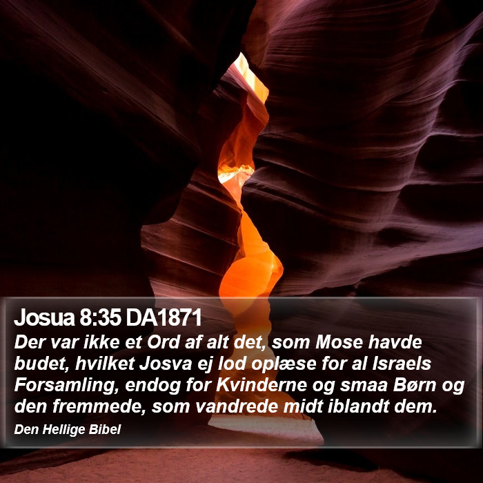 Josua 8:35 DA1871 Bible Study