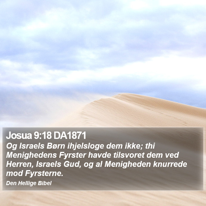 Josua 9:18 DA1871 Bible Study