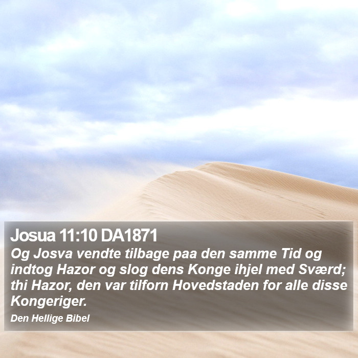 Josua 11:10 DA1871 Bible Study