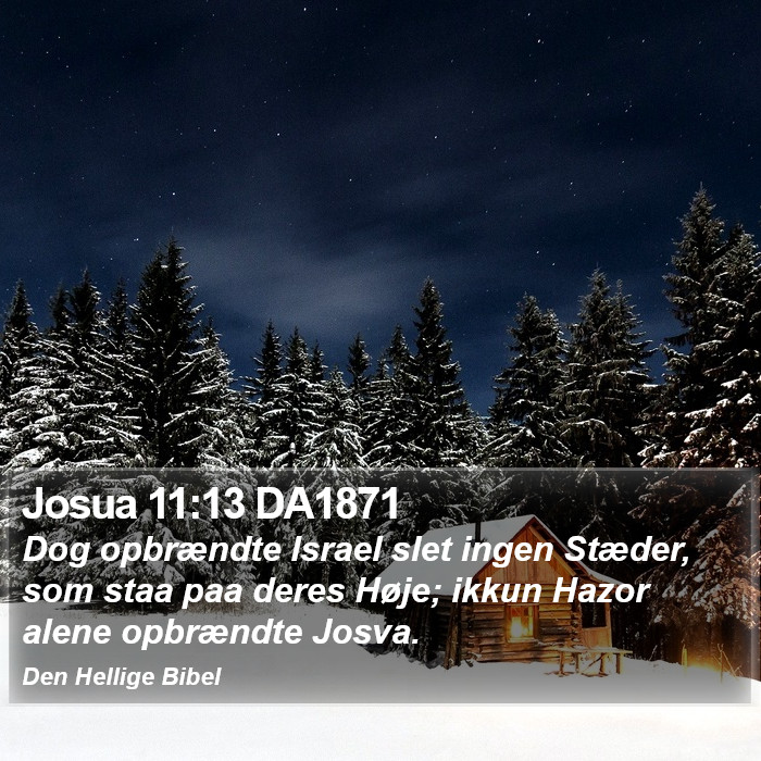 Josua 11:13 DA1871 Bible Study