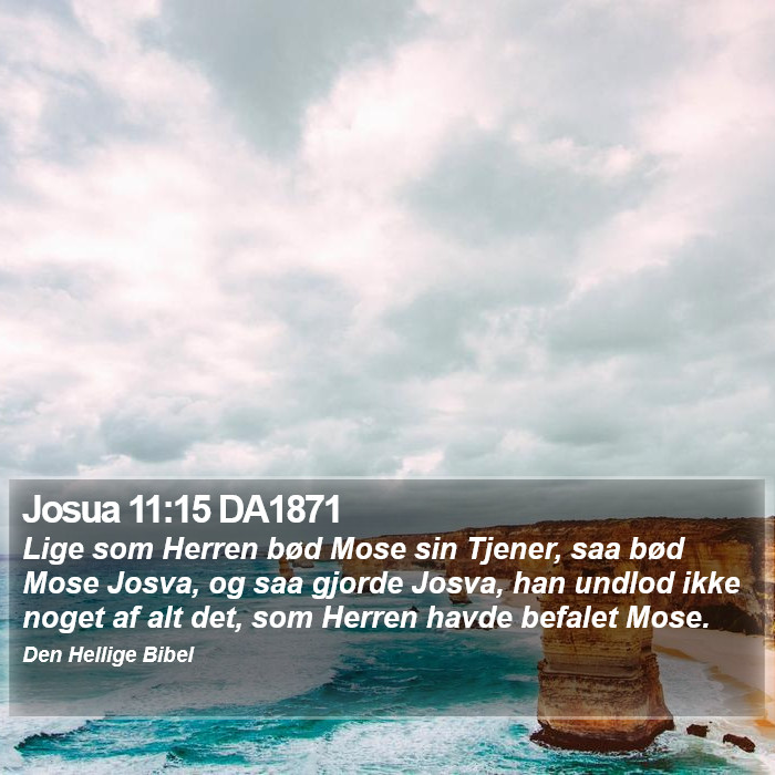 Josua 11:15 DA1871 Bible Study