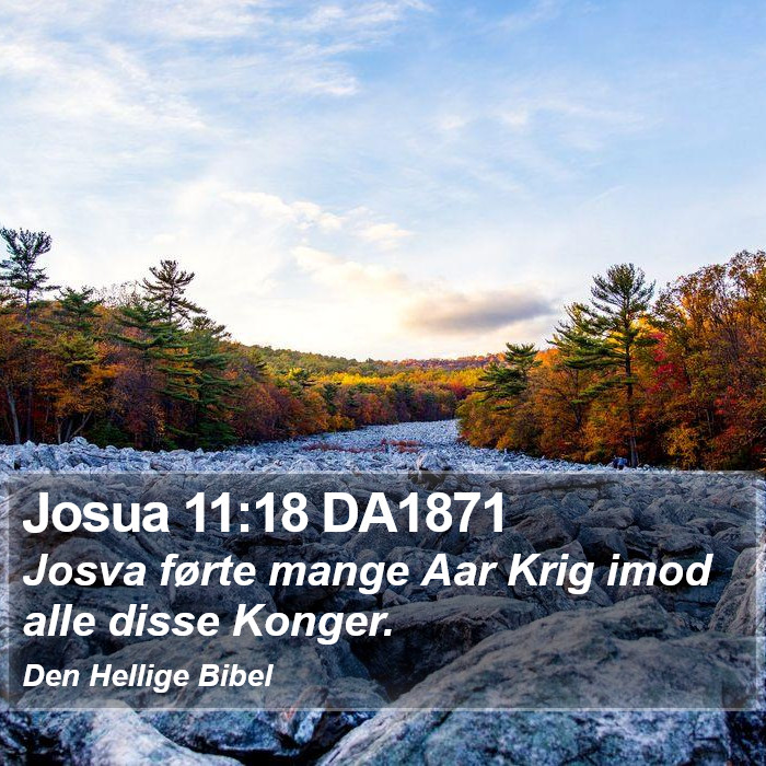 Josua 11:18 DA1871 Bible Study