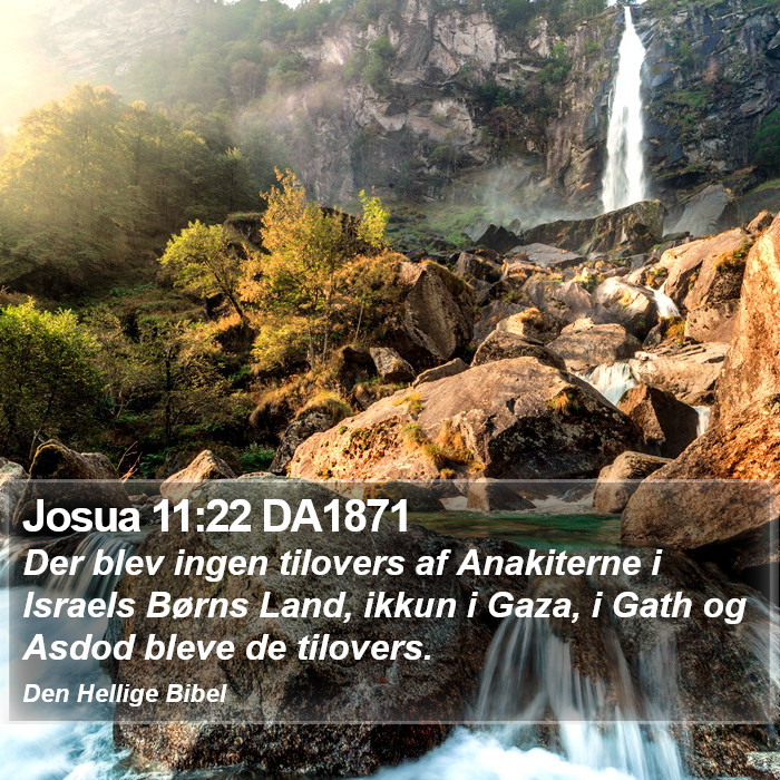 Josua 11:22 DA1871 Bible Study