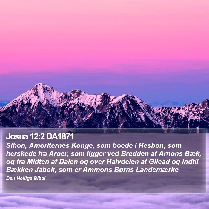 Josua 12:2 DA1871 Bible Study