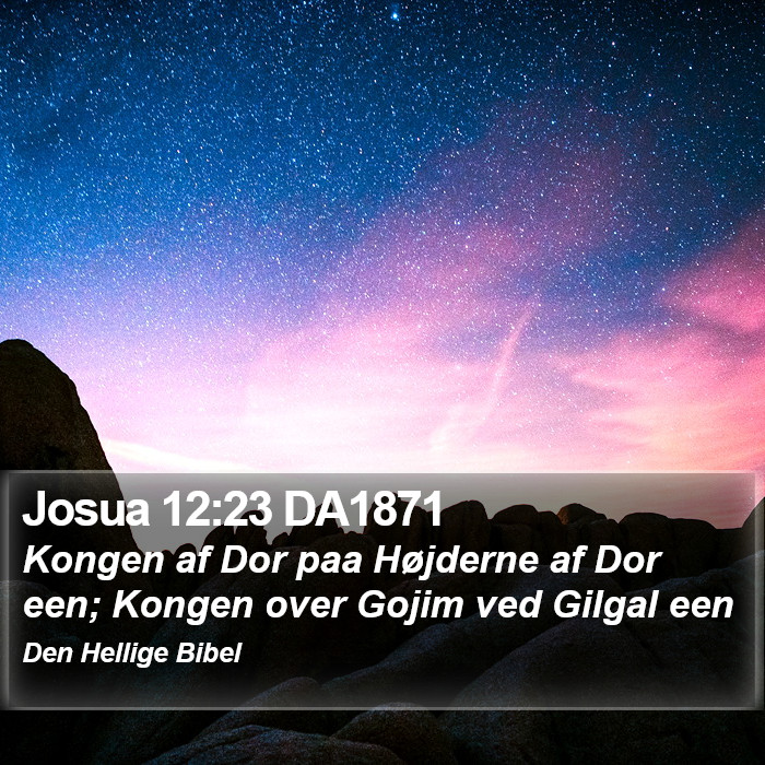 Josua 12:23 DA1871 Bible Study