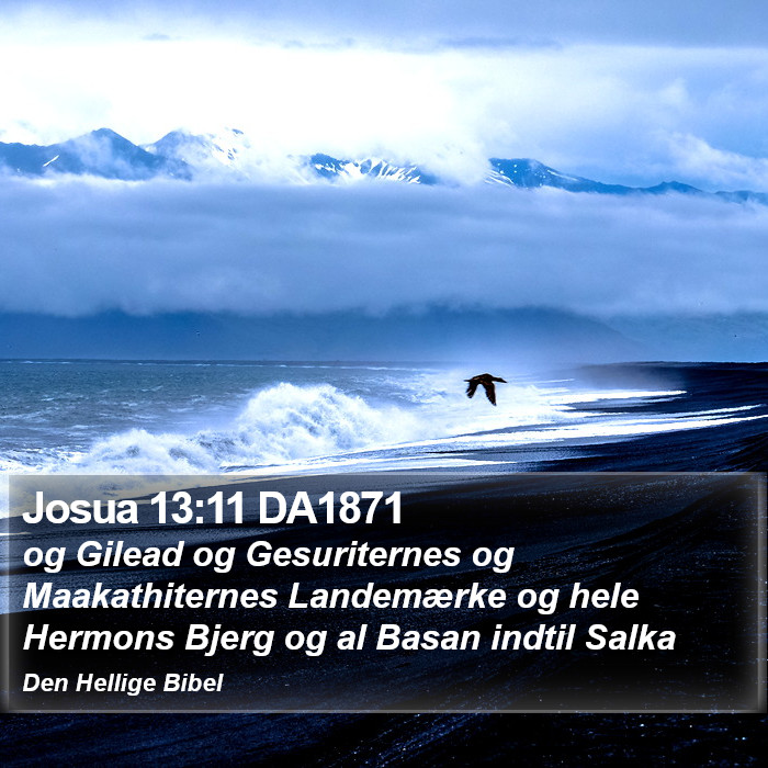 Josua 13:11 DA1871 Bible Study
