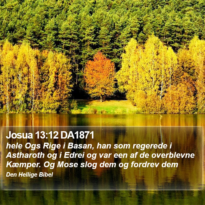 Josua 13:12 DA1871 Bible Study