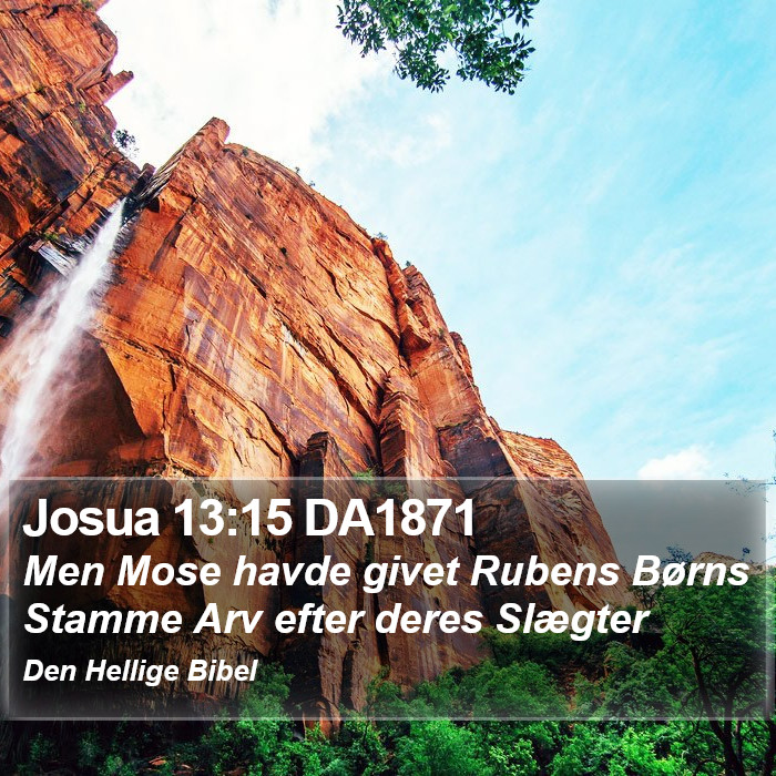 Josua 13:15 DA1871 Bible Study