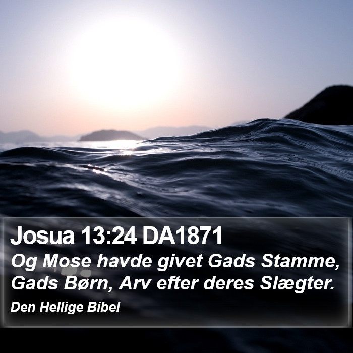 Josua 13:24 DA1871 Bible Study