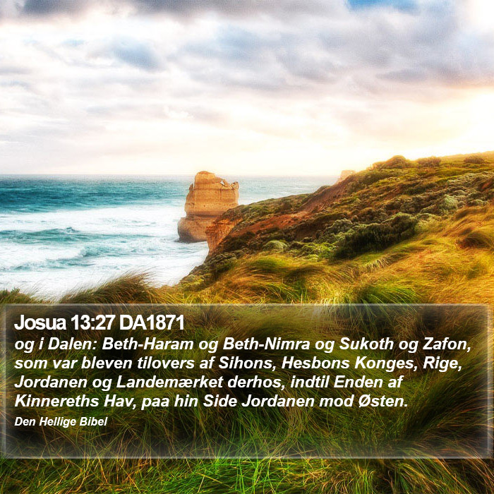 Josua 13:27 DA1871 Bible Study
