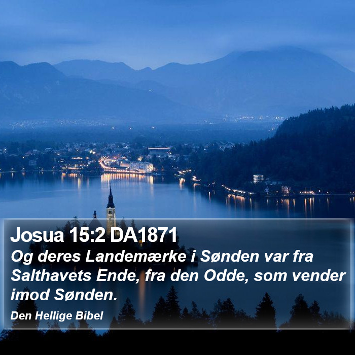 Josua 15:2 DA1871 Bible Study