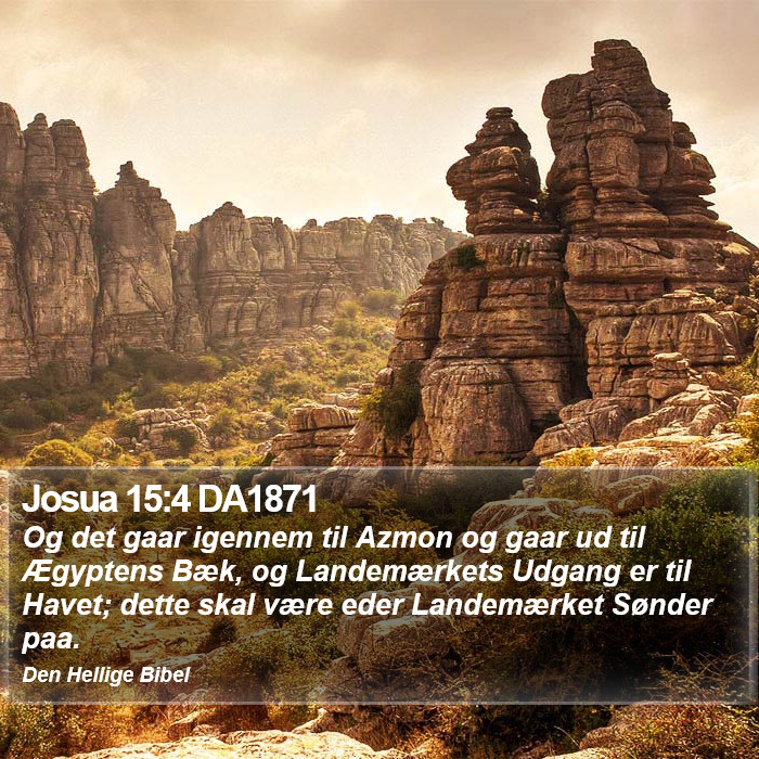 Josua 15:4 DA1871 Bible Study