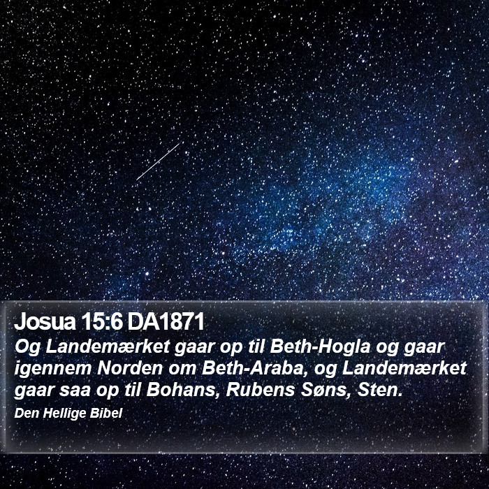 Josua 15:6 DA1871 Bible Study