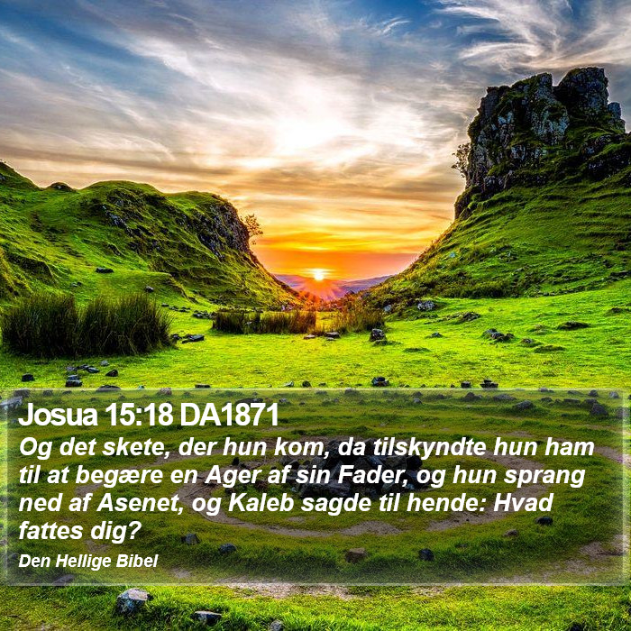 Josua 15:18 DA1871 Bible Study