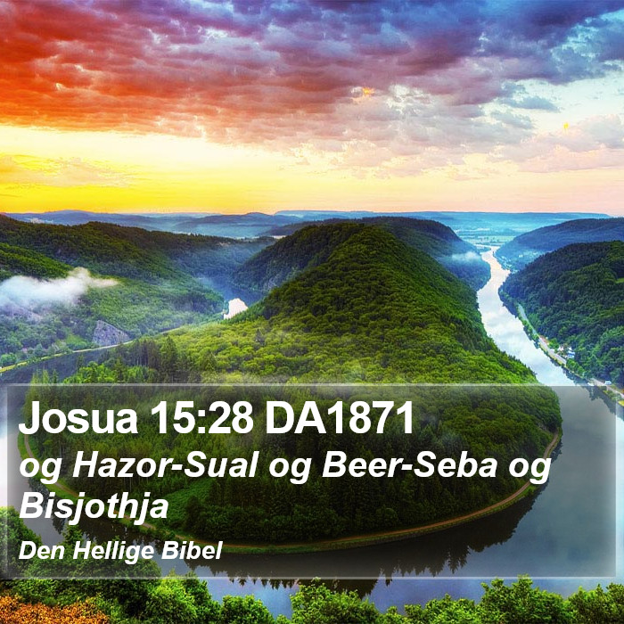 Josua 15:28 DA1871 Bible Study