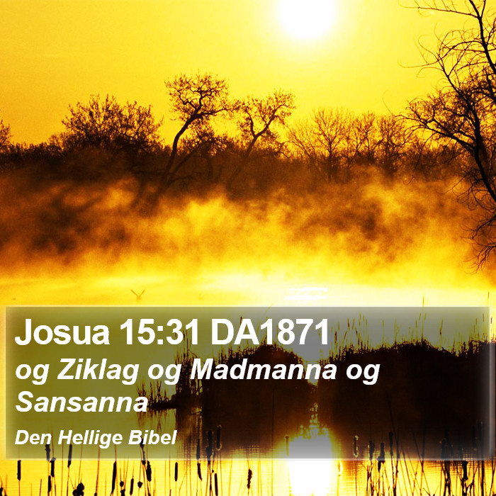 Josua 15:31 DA1871 Bible Study