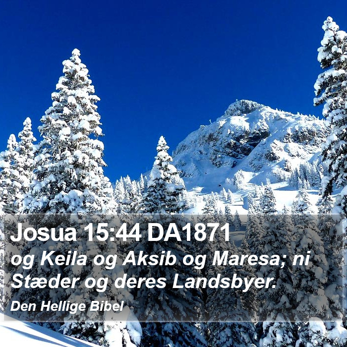 Josua 15:44 DA1871 Bible Study