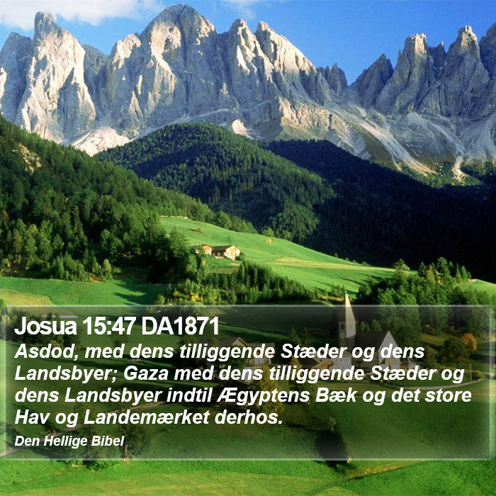 Josua 15:47 DA1871 Bible Study