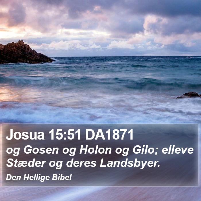 Josua 15:51 DA1871 Bible Study