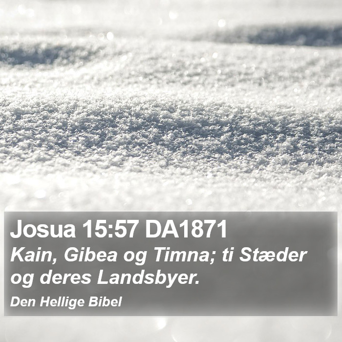 Josua 15:57 DA1871 Bible Study