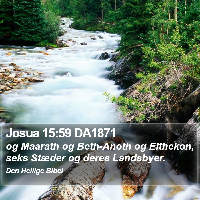 Josua 15:59 DA1871 Bible Study