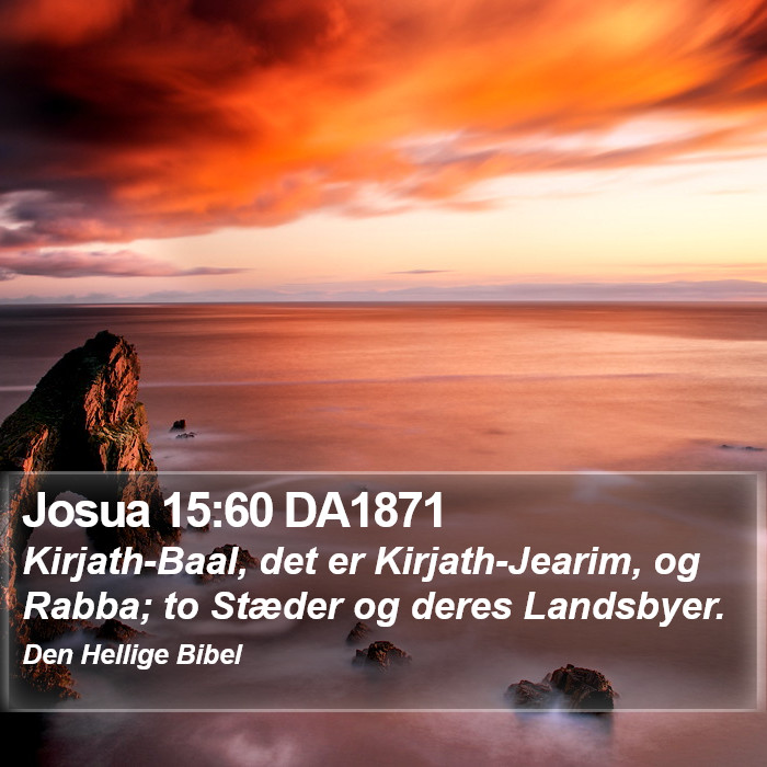 Josua 15:60 DA1871 Bible Study