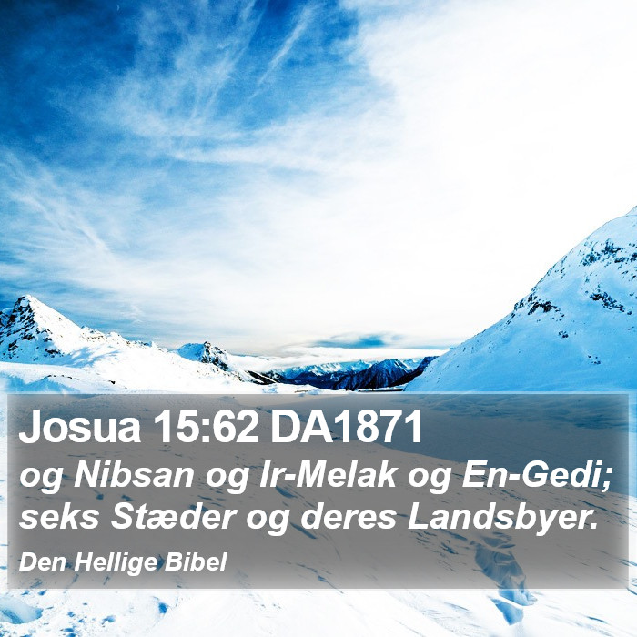 Josua 15:62 DA1871 Bible Study