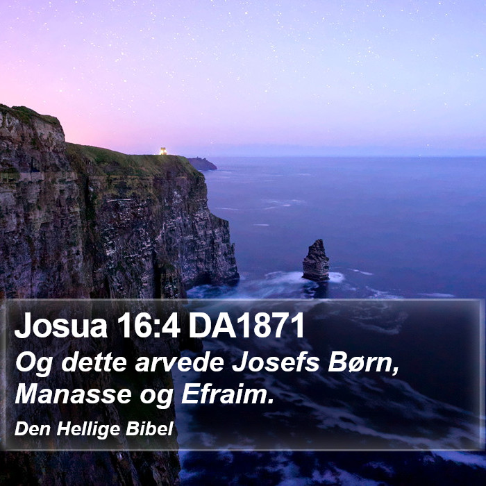 Josua 16:4 DA1871 Bible Study