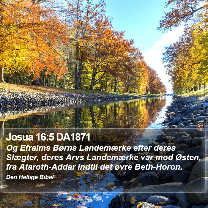 Josua 16:5 DA1871 Bible Study