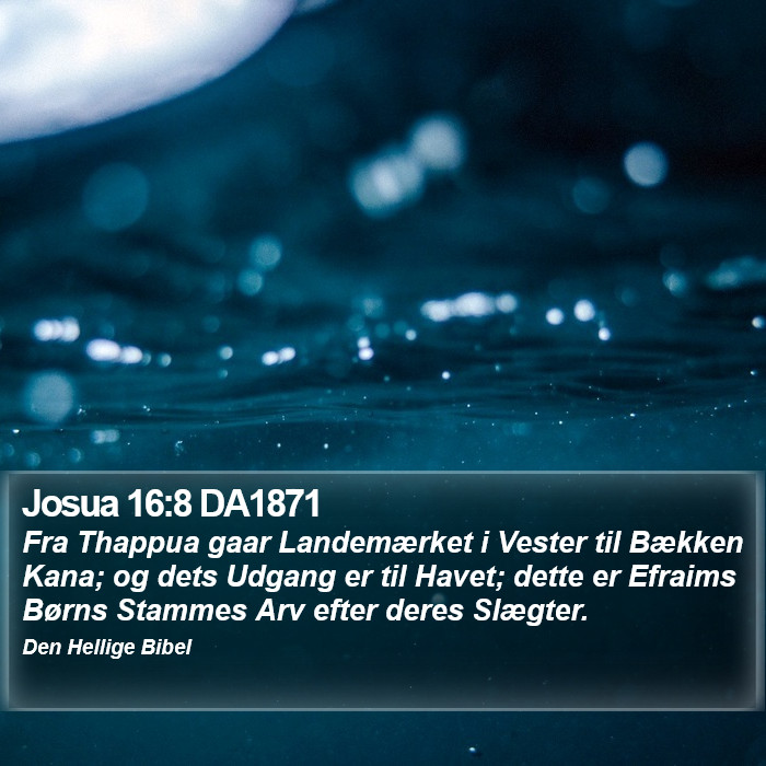 Josua 16:8 DA1871 Bible Study