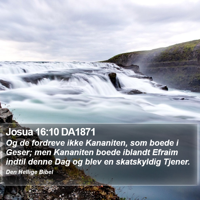 Josua 16:10 DA1871 Bible Study