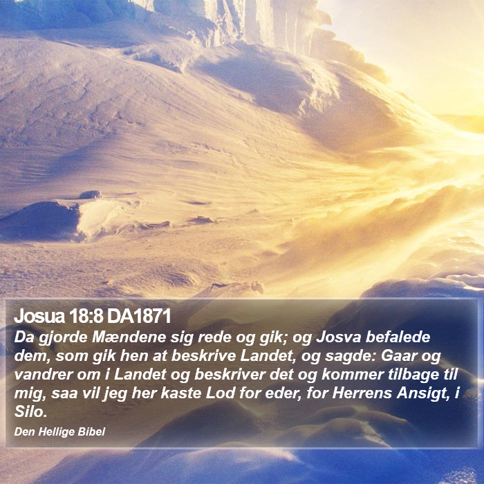 Josua 18:8 DA1871 Bible Study