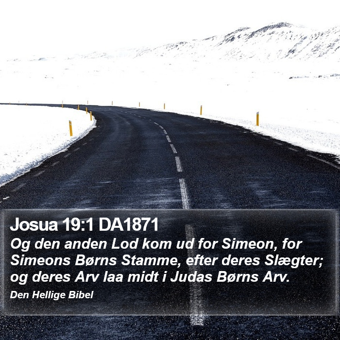 Josua 19:1 DA1871 Bible Study