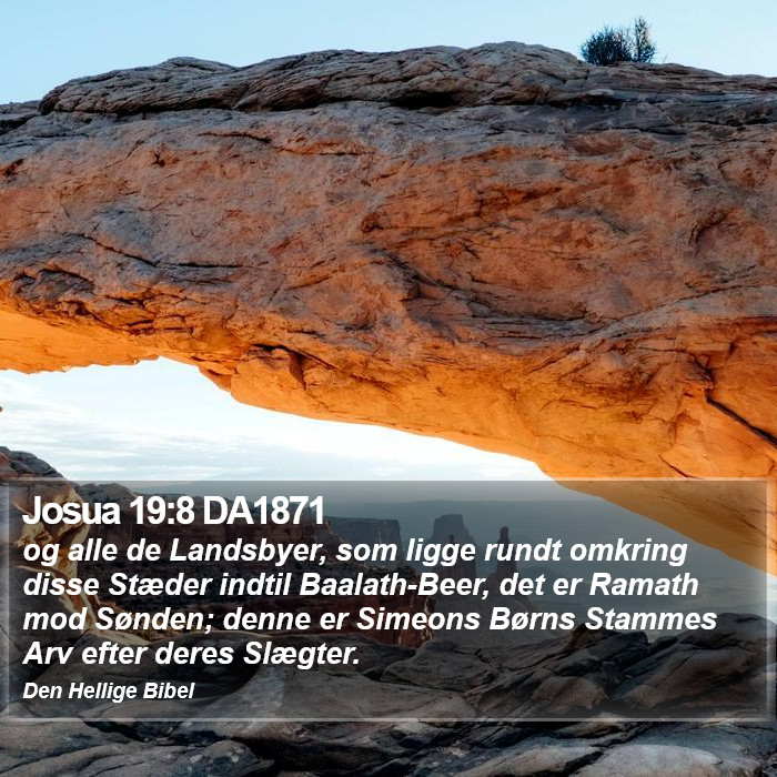 Josua 19:8 DA1871 Bible Study