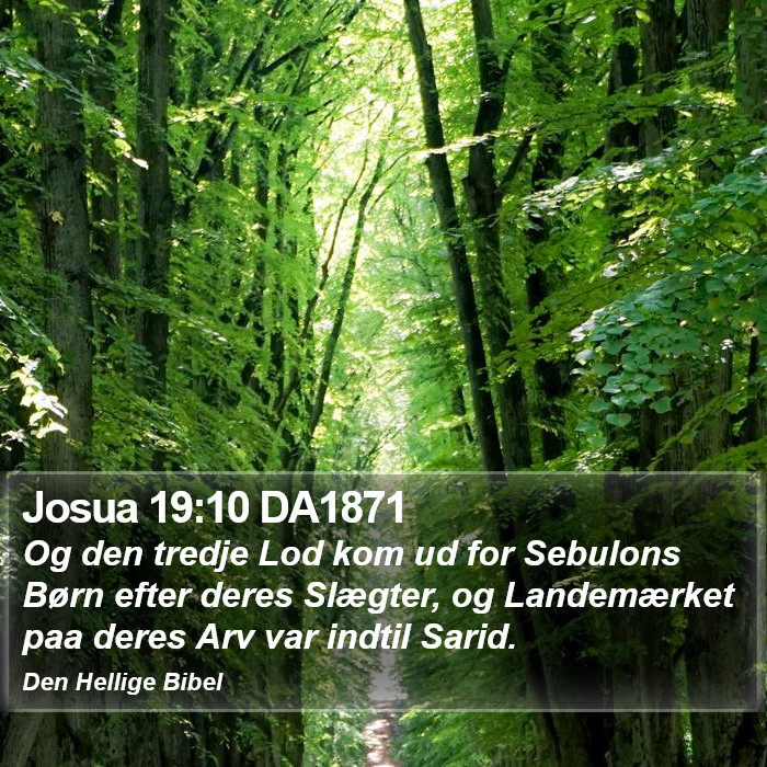 Josua 19:10 DA1871 Bible Study