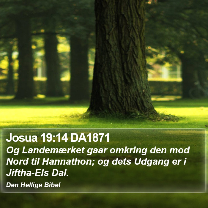 Josua 19:14 DA1871 Bible Study