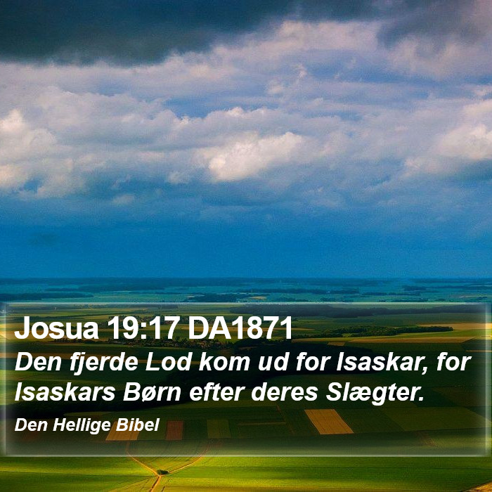 Josua 19:17 DA1871 Bible Study