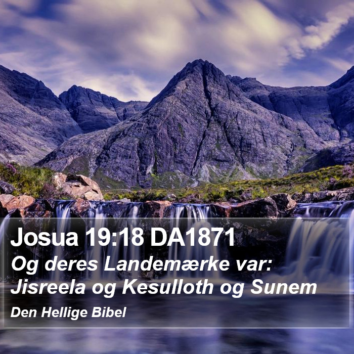 Josua 19:18 DA1871 Bible Study