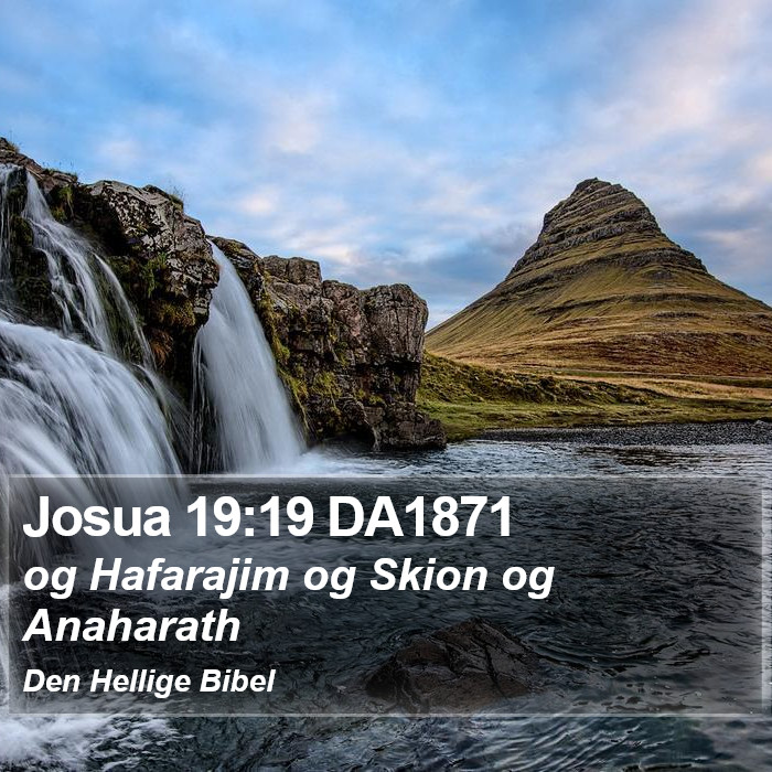 Josua 19:19 DA1871 Bible Study