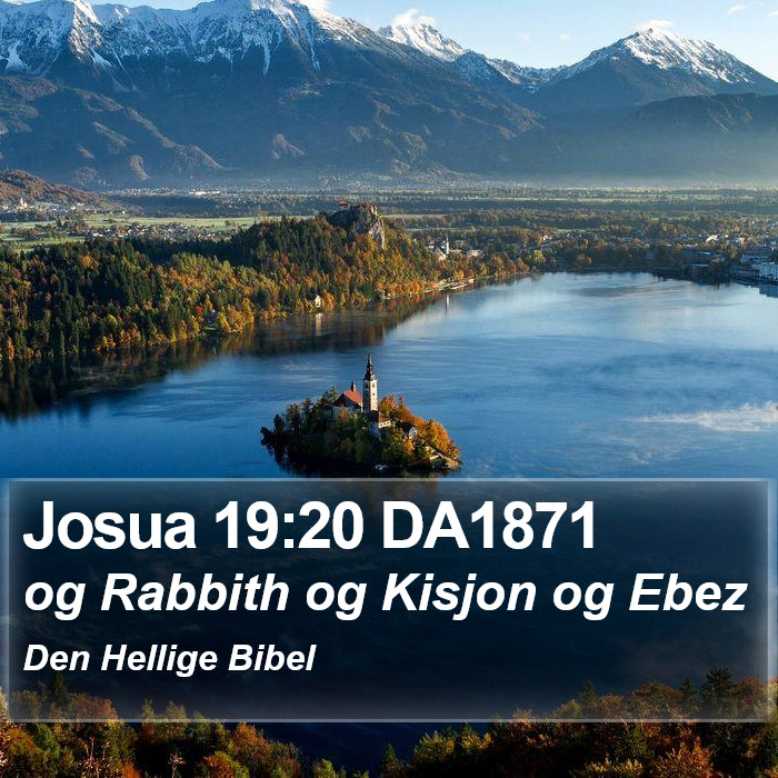 Josua 19:20 DA1871 Bible Study