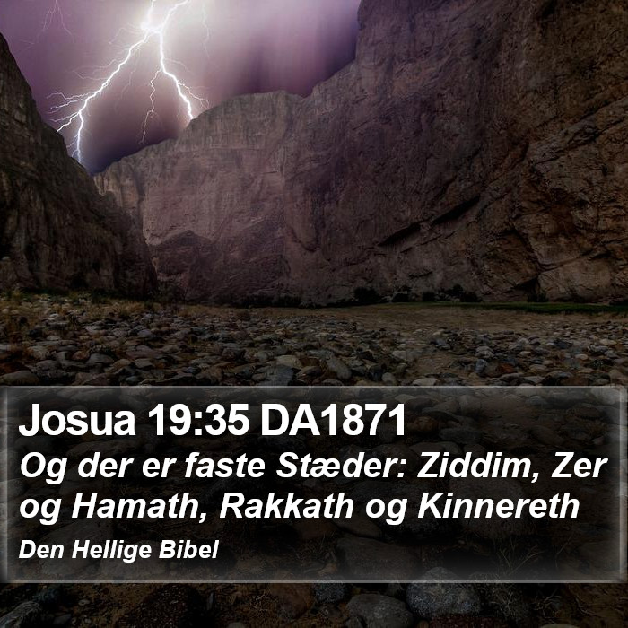 Josua 19:35 DA1871 Bible Study