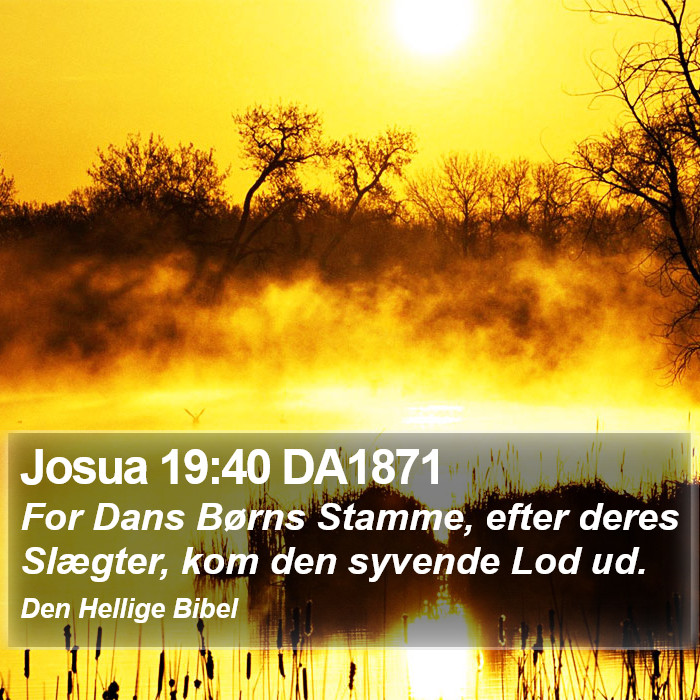 Josua 19:40 DA1871 Bible Study