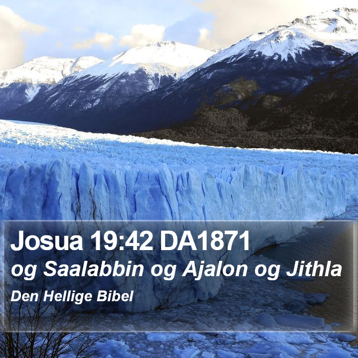 Josua 19:42 DA1871 Bible Study